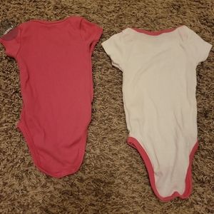 Calvin klein baby girl onsies lot